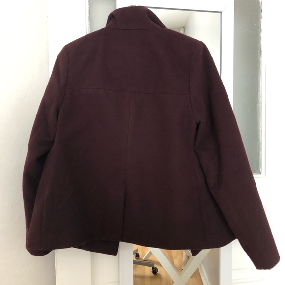 Peacoat in rich burgundy wine color - old navy - Picture 6 of 8